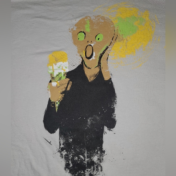 The Scream by Edvard Munch Parody Shirt XL-XXL - Picture 2 of 4